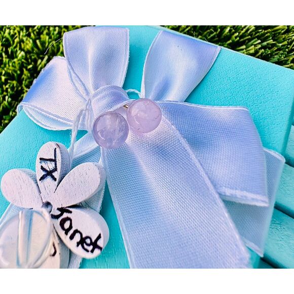 RARE Used Tiffany Rose Quartz🩷 Earrings in 925 - Picture 5 of 8